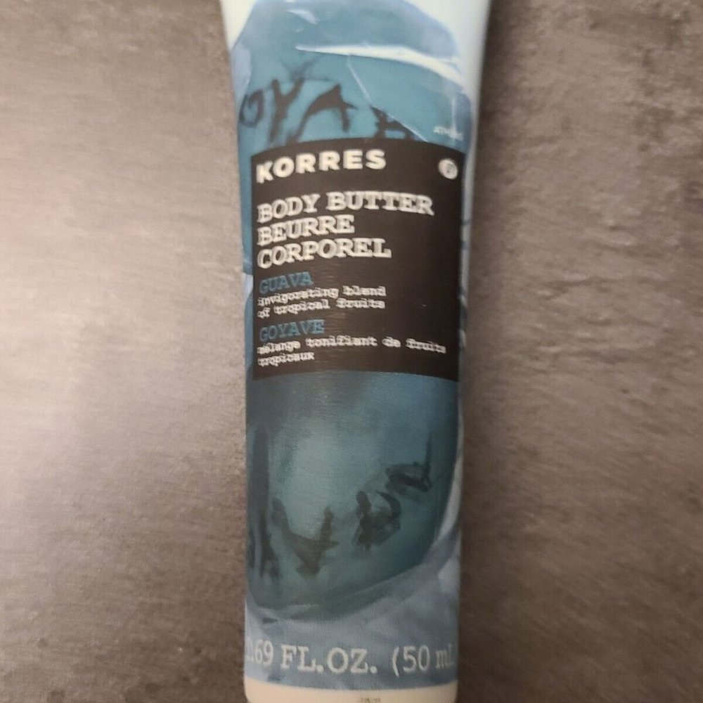 KORRES - BODY BUTTER - GUAVA - MOISTURIZING CREAM FOR DRY SKIN - 1.69 OZ